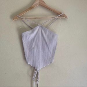 Halter Crisscross Backless Top